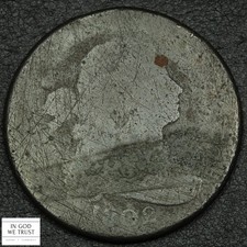 1802 Draped Bust Copper Large Cent 1C - Corrosion