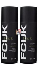2 x FCUK Vintage Body Spray For Men 200ml