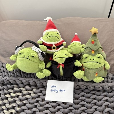 Jellycat (5): Ricky Rain Frog Headphones, Santa, Vampire