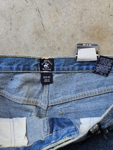 Jeans Beverly Hills Polo Club Carpenter Denim larghi/Y2K nuovi - Foto 10 di 10