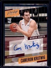 2021 Panini Chronicles Draft Picks #PBCKR Cameron Krutwig Prestige Signatures