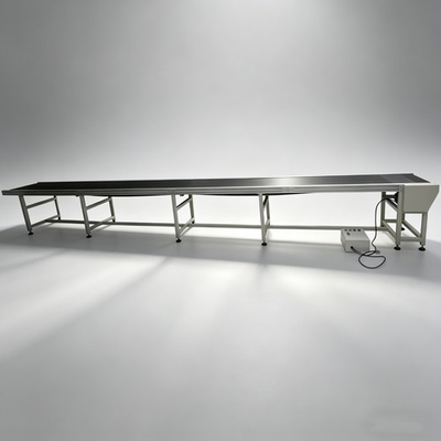 #ad 236quot; Length Electric PVC Black Belt Conveyor Adjustable Speed 110V 19.7quot; Width $2608.65
