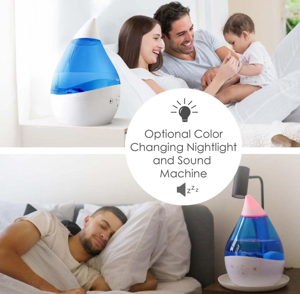 Ultrasonic Humidifiers for Bedroom and Office, 1 Gallon 4-in-1 - Image 3 of 4