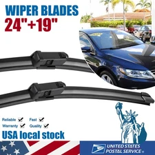 All Season Wiper Blades size 24" & 19" Windshield Front Right & Left - SET OF 2