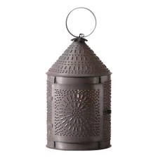 Irvins Country Tinware 15-Inch Fireside Lantern in Kettle Black