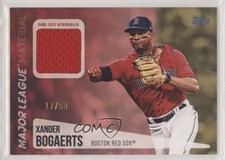 2019 Topps Major League Material Relics Series 2 Gold 17/50 Xander Bogaerts 04ap