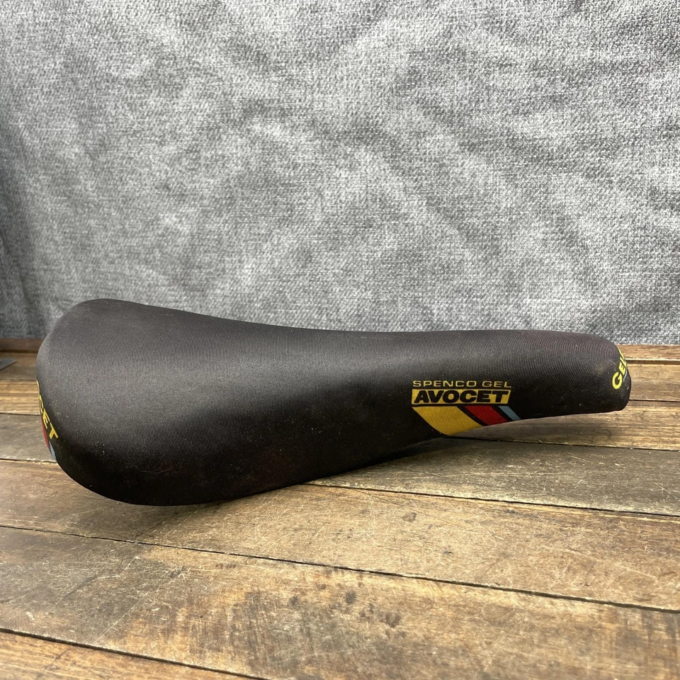 Asiento de sillín de bicicleta vintage Avocet Spenco GelFlex R20 negro carretera MTB 12,9 oz Foto 2 de 4