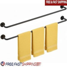 Stainless Steel Towel Bar Set Wall Mounted Bathroom Kitchen Hand Towel Holder US