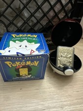 Pokemon Togepi Burger King 23k Gold Plated Trading Card Blue Box 1999