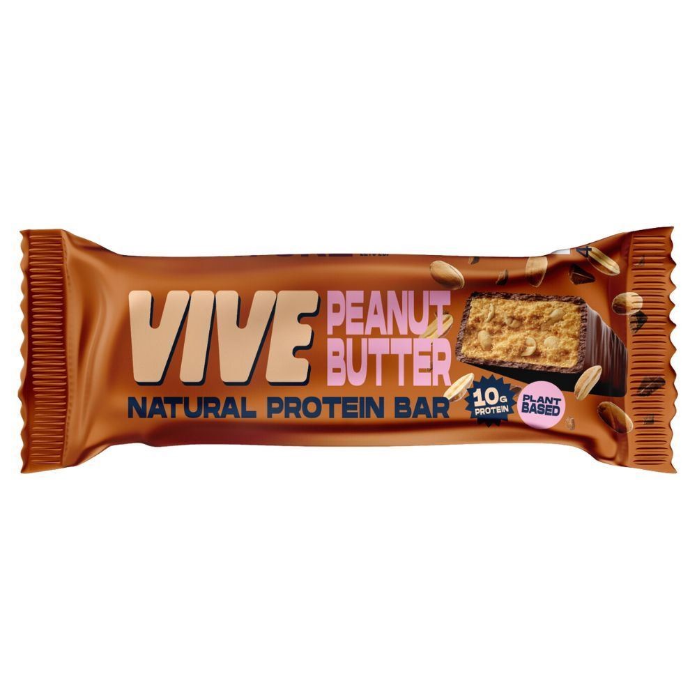 Vive Dark Peanut Butter Natural Protein Bar (49G) - Image 2