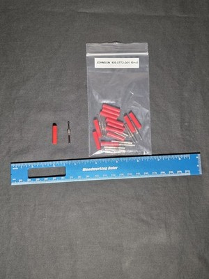 Johnson Cinch 105-0772-001 Test Tip Plug, 2mm Tip Jack, 10+ct  10A, 16 AWG, Red