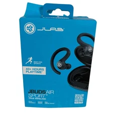 JLab JBuds Air Sport True Wireless Earbuds Bluetooth Headphones IP66 Sweatproof