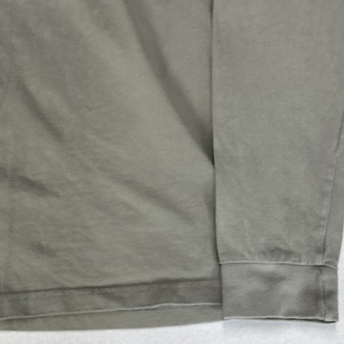 KANGOL Polo Rugby Jersey Mens Medium Pale Green Beige Long Sleeve Preppy Preppy - Picture 2 of 10