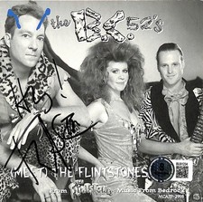 Fred Schneider Signed B-52's Meet The Flintstones CD Booklet Beckett