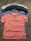 Performance Golf Polo Shirt Lot Mens Large Stripe Colors Mixed Brands