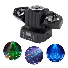 Moving Head Light Rotating Disco Ball Laser Beam Strobe Remote DMX Stage Light M