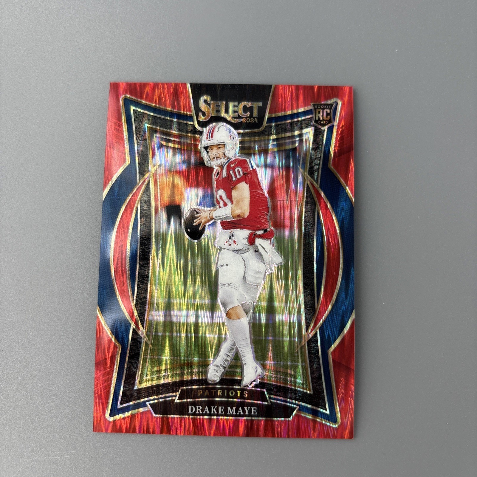 2024 Panini Select RC Drake Maye Concourse #27 Red Shock Prizm /249 - Patriots