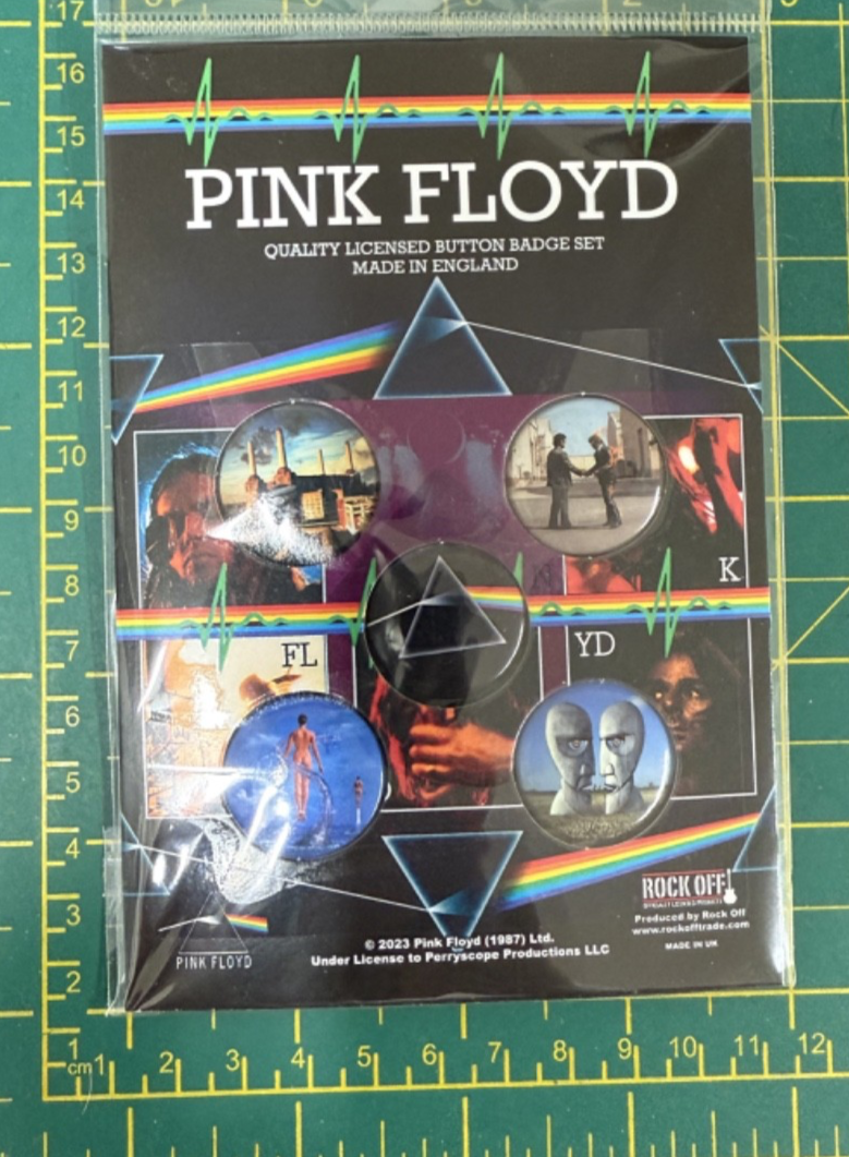 Pink Floyd Album Covers 5 Button Badge Pack Officially Licensed Badges