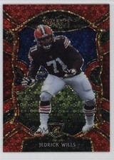 2020 Panini Select Concourse Red Disco Prizm 46/49 Jedrick Wills #90 3g6