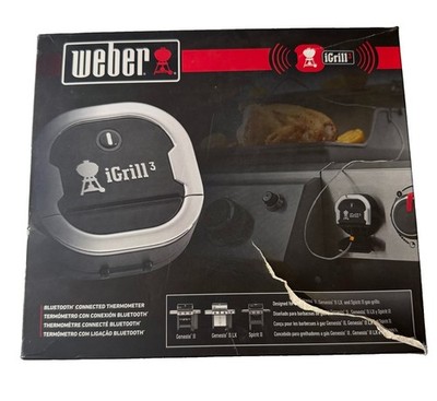 Weber Igrill 3 Grill Thermometer   App Connected Smart Meat Thermometer