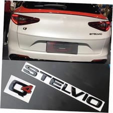 3D Letter Metal Trunk Stelvio Q4 Black red Suitable for Alfa Romeo Stelvio