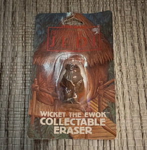 Vintage Star Wars Wicket the Ewok Eraser 1983 Lucasfilm