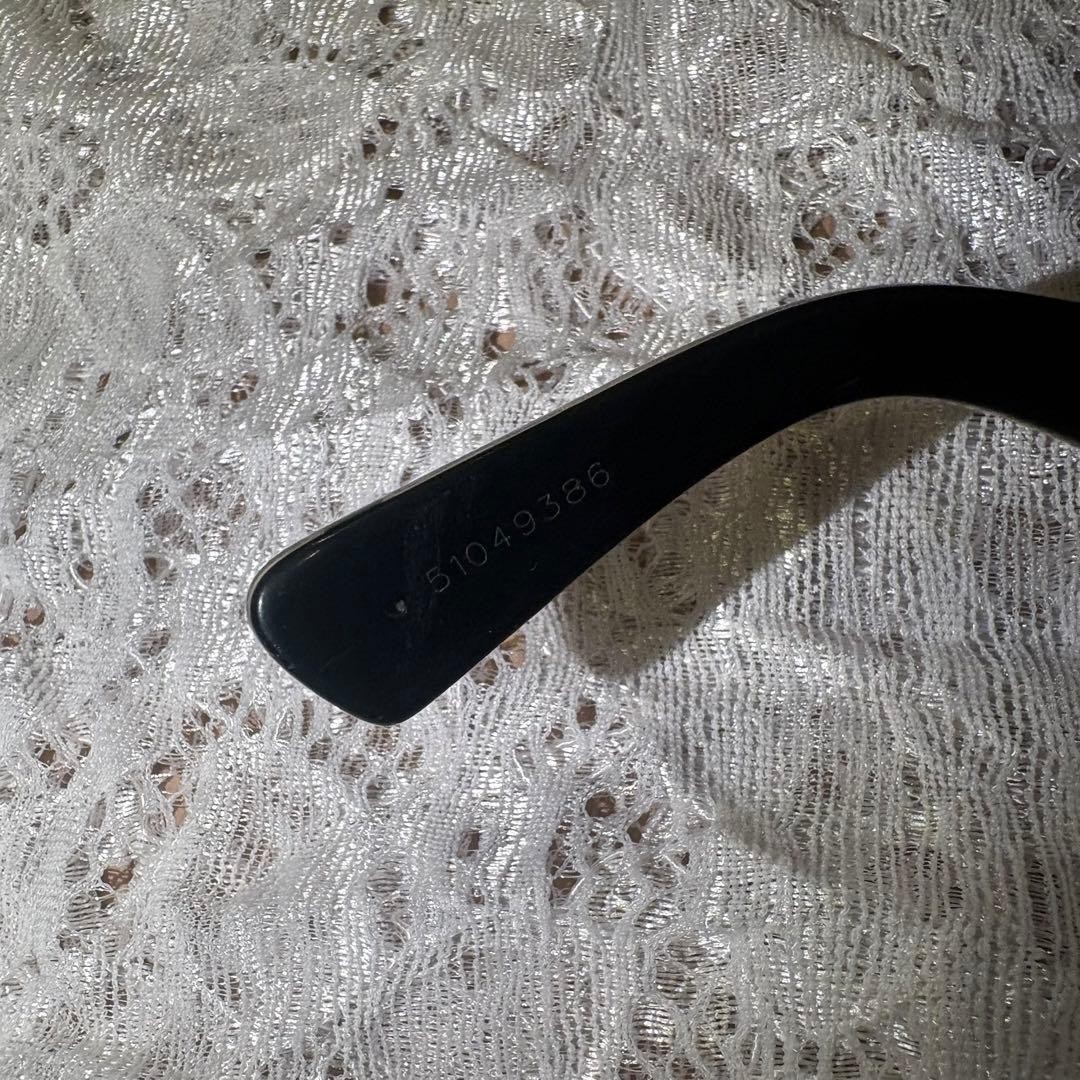 CHROME HEARTS Sunglasses Eyewear Black Silver square Used from Japan thumbnail 5