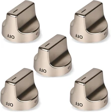 5Pcs W11239985 W10850015 Stove Knob Replacement Compatible with Whirlpool WFG525
