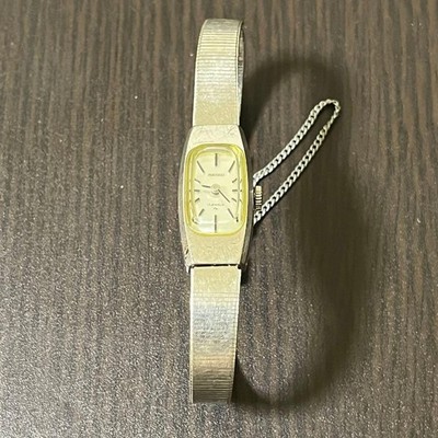 Seiko 991163 Handaufzug Damenuhr Silber Analog 12x29mm Armband 16cm