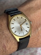 Omega Geneve automatico originale data oro. 166.041 Buone Condizioni Funzionante