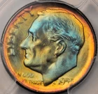 1955 S Roosevelt Silver Dime 10C PCGS MS67 QA Nicest Toning in Existence WOW