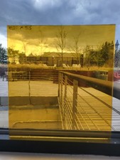 Lamberts Med Amber Handmade Glass 10x9.5"