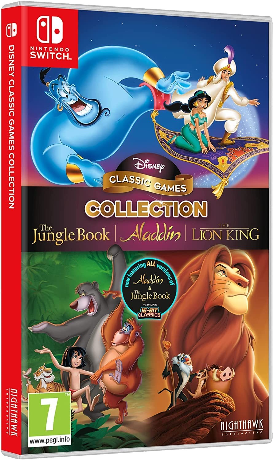 Nighthawk Games Disney Classic Aladdin and Lion King and Jungl (Nintendo Switch)