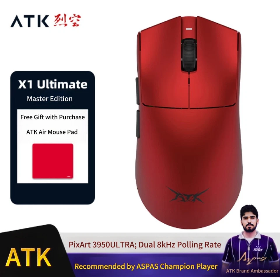 ATK Blazing Sky X1 Ultimate Wireless Gaming Mouse – PAW3950 Ultra Dual 8KHz - Image 2 of 4