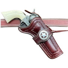 NEW Western Leather Gun Holster Ten Hand Made Cowboy Revolver Pistol