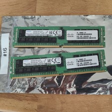 2x64GB Samsung M393A8K40B22-CWD6Q PC4-21300VR DDR4-2666 ECC Server RAM #16