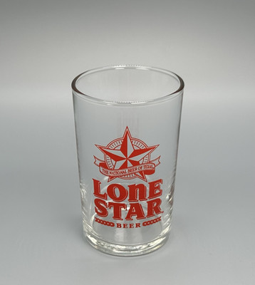 Lone Star Beer Shell Glass / Vtg Tavern Barware Advertising / Man Cave Bar Decor