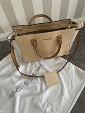 Michael Kors Large Leather Handbag Beige