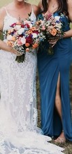 AZAZIE Brinda Bridesmaid Dress in Peacock Size A10