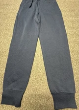 Members Mark Pants Mens Large Navy Blue Newport Fleece Joggers Sweatpants New