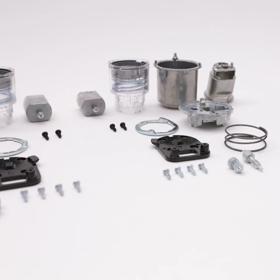 Kit de reparación de espejo retrovisor ovalado lateral plegable para motor BMW E39 izquierda derecha JUEGO COMPLETO Foto 3 de 4