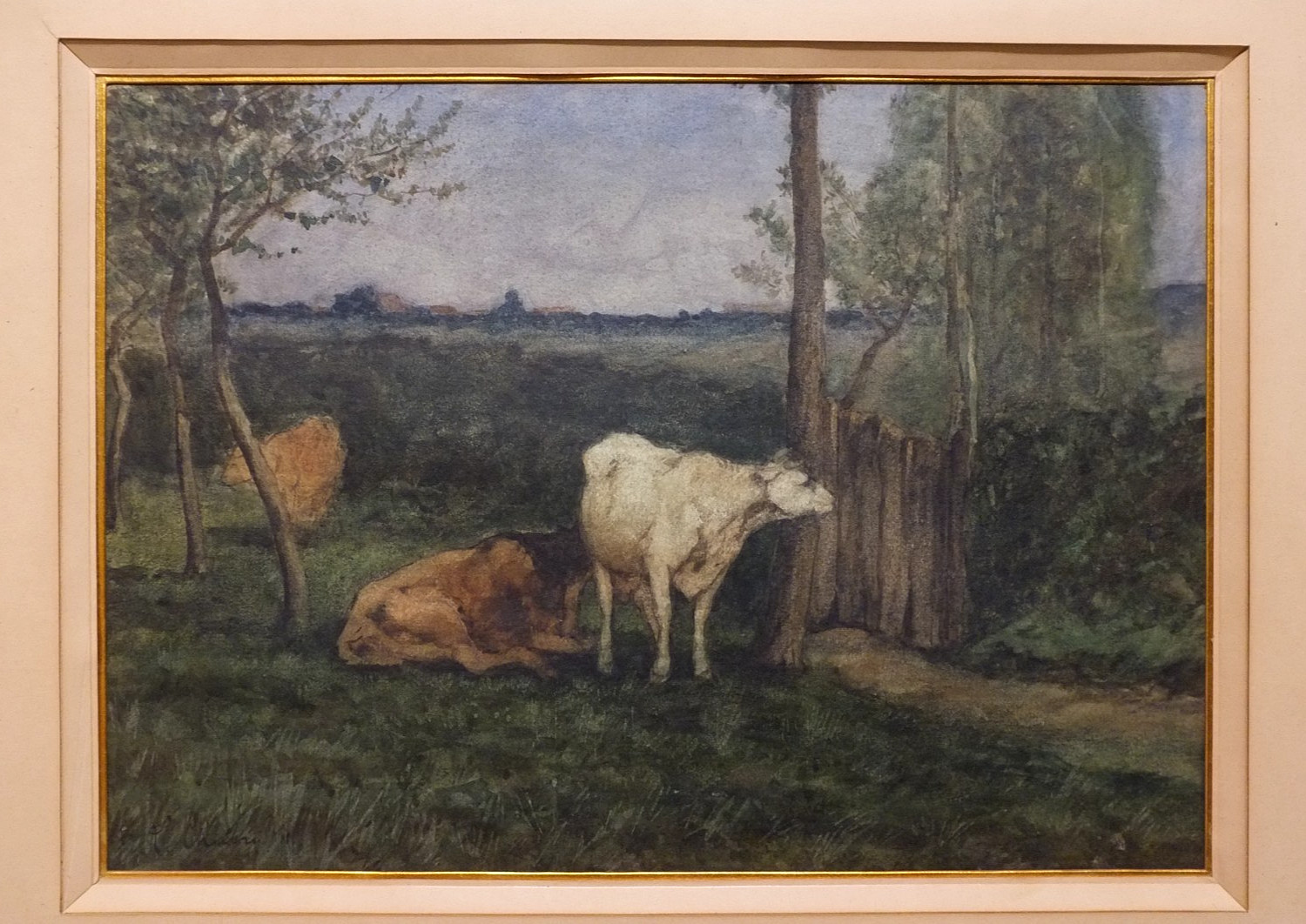 " Vaches au pré " Léonce CHABRY ( 1832-1892 ) Bordeaux ( Rosa Bonheur . . . )