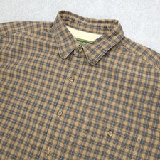 Eddie Bauer Heavy Duty Cotton Long Sleeve Button Up Shirt Men's XLT Workwear