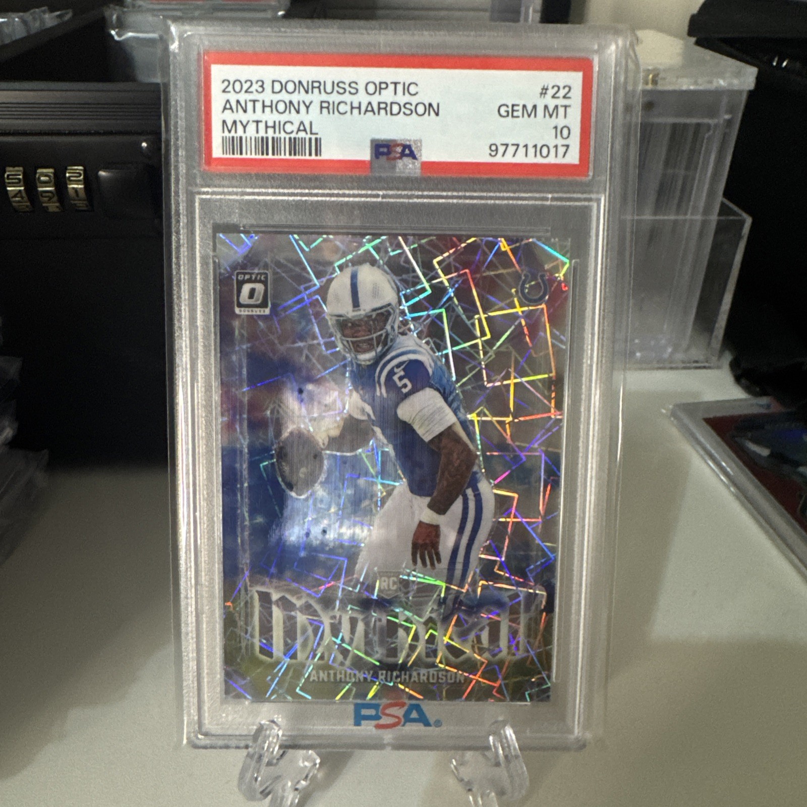 Anthony Richardson Panini Donruss Optic Mythical #22 Base