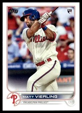 2022 Topps Matt Vierling Rookie Philadelphia Phillies #316