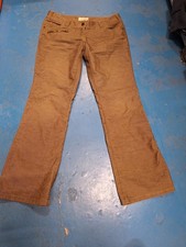 Falmer Heritage Straight Size 14 Waist 36" Leg 31" Women's Beige Cord Jeans