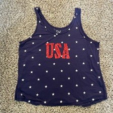 USA Woman’s Sequin Tank Top Size XL 
