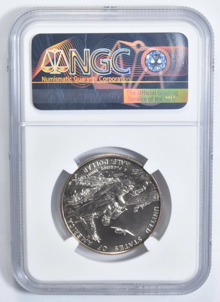 MS70 1991-1995-P World War 2 WWII Commemorative Half Dollar NGC *3797 - Image 2 of 4