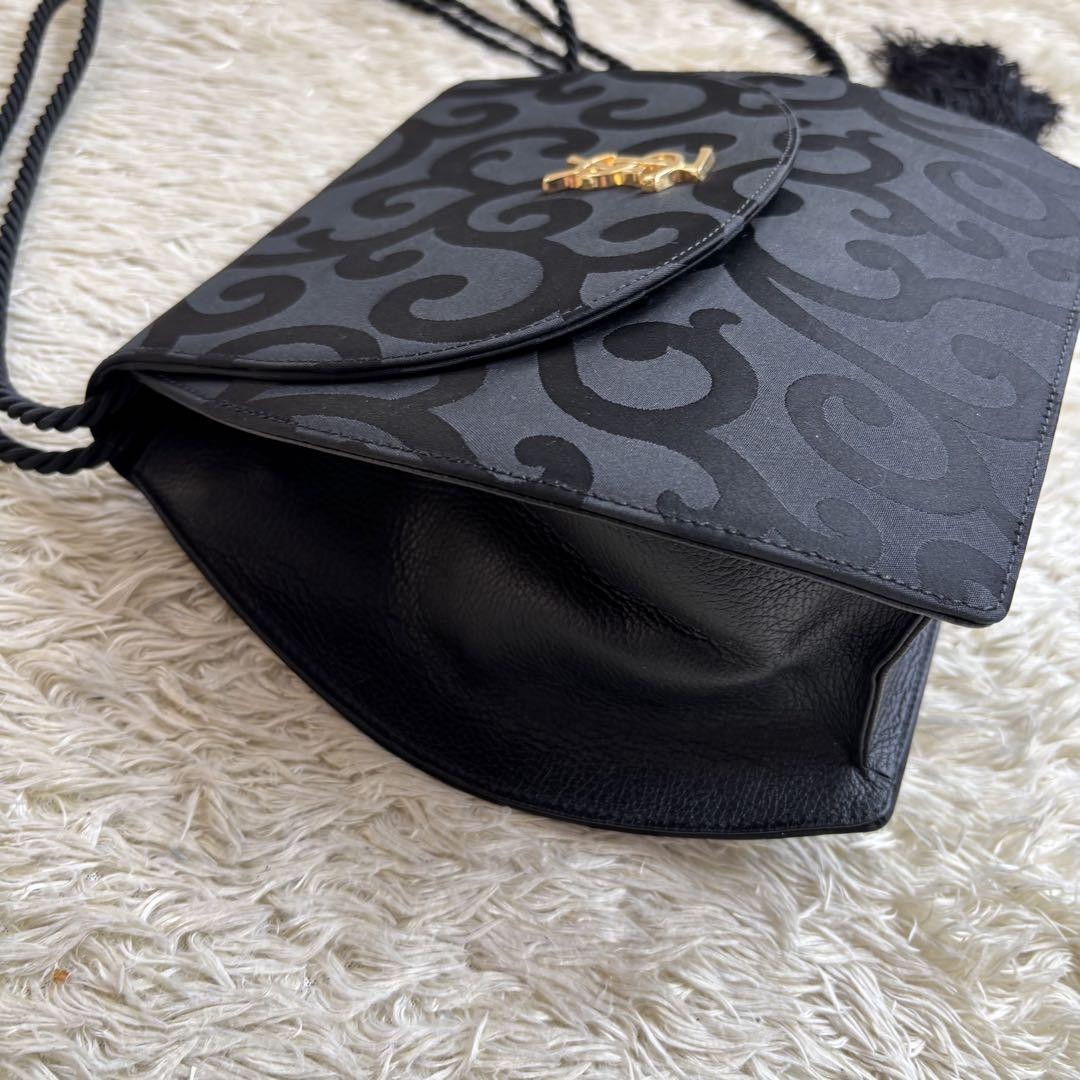 Borsa a tracolla Yves Saint Laurent nappa tracolla nylon pelle usata ex+ originale JPN