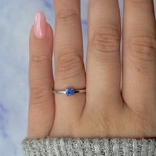 Blue Kyanite Ring / 925 Sterling Silver Ring / Healing Gemstone / Gifts for her